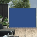 Tenda Laterale Retrattile per Patio 100x500 cm Blu