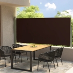 Tenda Laterale Retrattile per Patio 117x300 cm Marrone