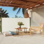 Tenda Laterale Retrattile per Patio 140x300 cm Crema