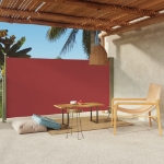 Tenda Laterale Retrattile per Patio 160x300 cm Rossa