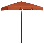 Ombrellone da Spiaggia Terracotta 180x120 cm