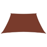 Parasole a Vela in Tela Oxford a Trapezio 2/4x3 m Terracotta