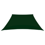 Parasole a Vela in Tela Oxford a Trapezio 2/4x3 m Verde Scuro