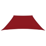 Parasole a Vela in Tela Oxford a Trapezio 3/5x4 m Rosso