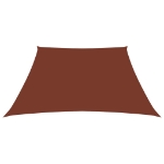 Parasole a Vela in Tela Oxford a Trapezio 3/5x4 m Terracotta