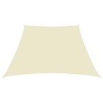 Parasole a Vela in Tessuto Oxford a Trapezio 3/4x3m Crema