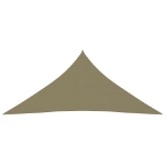 Parasole a Vela Oxford Triangolare 3x3x3 m Beige