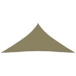 Parasole a Vela Oxford Triangolare 4x4x4 m Beige