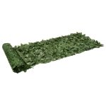 Paravento da Balcone con Foglie Verde Scuro 400x75 cm