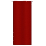 Paravento per Balcone Rosso 100x240 cm in Tessuto Oxford