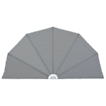 Tenda Laterale per Terrazza Pieghevole Grigio 200 cm