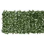 Paravento da Balcone con Foglie Verde Scuro 400x75 cm