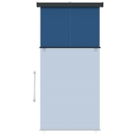 Tenda Laterale per Balcone 140x250 cm Blu