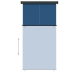 Tenda Laterale per Balcone 170x250 cm Blu