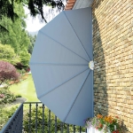 Tenda Laterale per Terrazza Pieghevole Grigio 200 cm