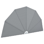 Tenda Laterale per Terrazza Pieghevole Grigio 200 cm