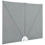 Tenda Laterale per Terrazza Pieghevole Grigio 400x200 cm