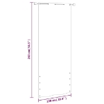 Paravento per Balcone Crema 100x240 cm in Tessuto Oxford