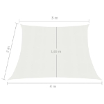 Vela Parasole 160 g/m² Bianca 3/4x2 m in HDPE