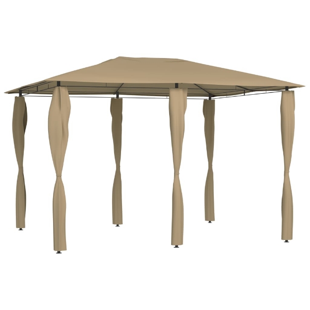 Gazebo con Montanti Rivestiti 3x4x2,6 m Talpa 160 g/m²