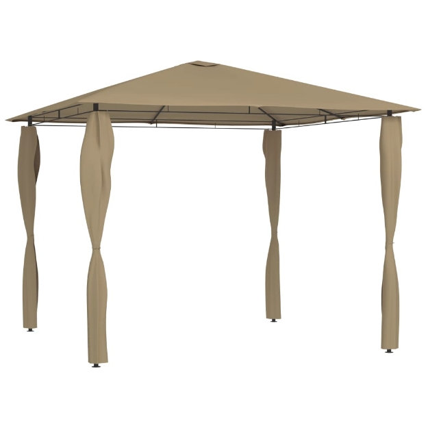 Gazebo con Montanti Rivestiti 3x3x2,6 m Talpa 160 g/m²