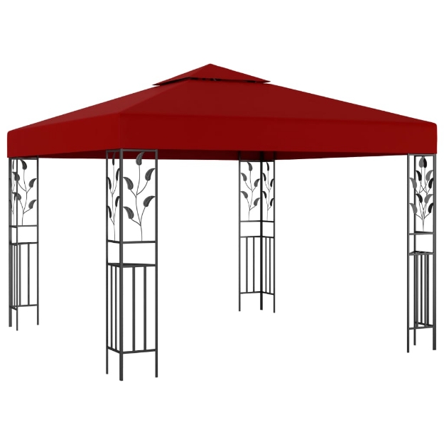 Gazebo 3x3 m Rosso Vino