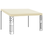 Gazebo a Parete 4x3x2,5 m Crema