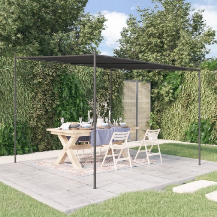 Gazebo da Giardino Campeggio Impermeabile Struttura in Acciaio Verniciato  Copertura in Pe 120 gr/m² 240x240 cm