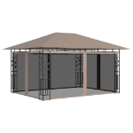 Gazebo con Zanzariera 4x3x2,73 m Talpa 180 g/m²