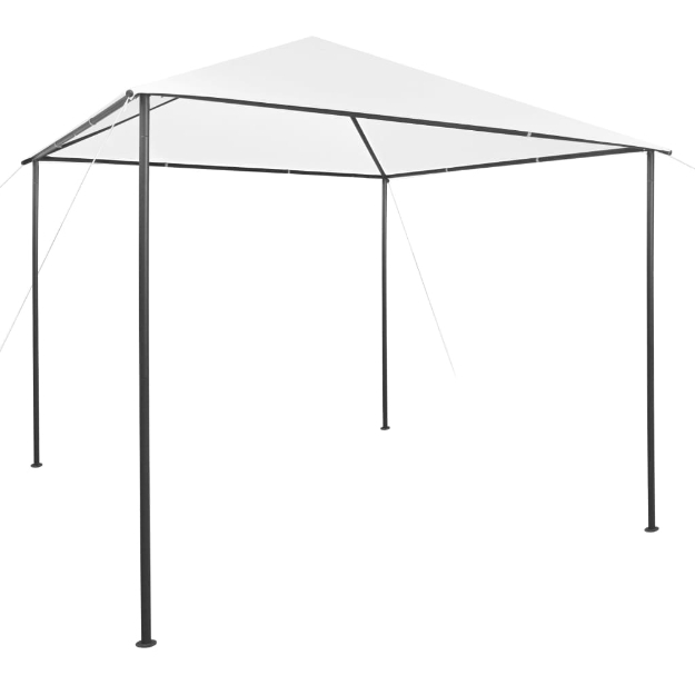 Gazebo da Giardino 3x3x2,9 m Bianco 180 g/m²