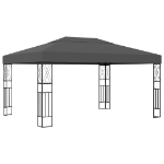 Gazebo 3x4 m Antracite in Tessuto