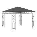 Gazebo con Zanzariera 3x3x2,73 m Antracite 180 g/m²