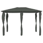 Gazebo con Montanti Rivestiti 3x4x2,6 m Antracite 160 g/m²