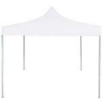 Gazebo Professionale Pieghevole 2x2m in Acciaio Bianco