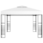 Gazebo da Giardino 3x3 m Bianco