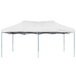 Gazebo Professionale Pieghevole 3x6 m Acciaio Bianco