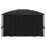 Gazebo con Tende 400x300x265 cm Antracite