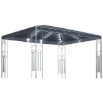 Gazebo con Stringa di Luci LED 400x300 cm Antracite