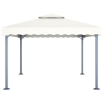 Gazebo 400x300 cm Crema Alluminio