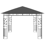 Gazebo con Zanzariera 3x3x2,73 m Antracite 180 g/m²