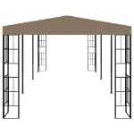 Gazebo 6x3 m Grigio Talpa