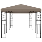 Gazebo 6x3 m Grigio Talpa in Tessuto