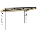 Gazebo a Parete 4x3x2,5 m Crema