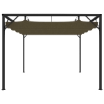 Gazebo da Giardino con Tetto Retrattile 3x3 m Talpa 180 g/m²