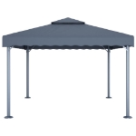 Gazebo 400x300 cm Antracite Alluminio