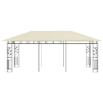 Gazebo con Zanzariera 6x3x2,73 m Crema