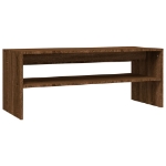 Tavolino Salotto Rovere Marrone 100x40x40 cm Legno Multistrato