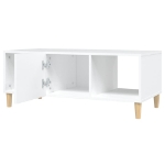 Tavolino da Salotto Bianco 102x50x40 cm in Legno Multistrato