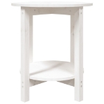 Tavolino da Salotto Bianco Ø 55x60 cm in Legno Massello di Pino