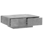 Tavolino da Salotto Grigio Cemento 90x60x31cm Legno Multistrato